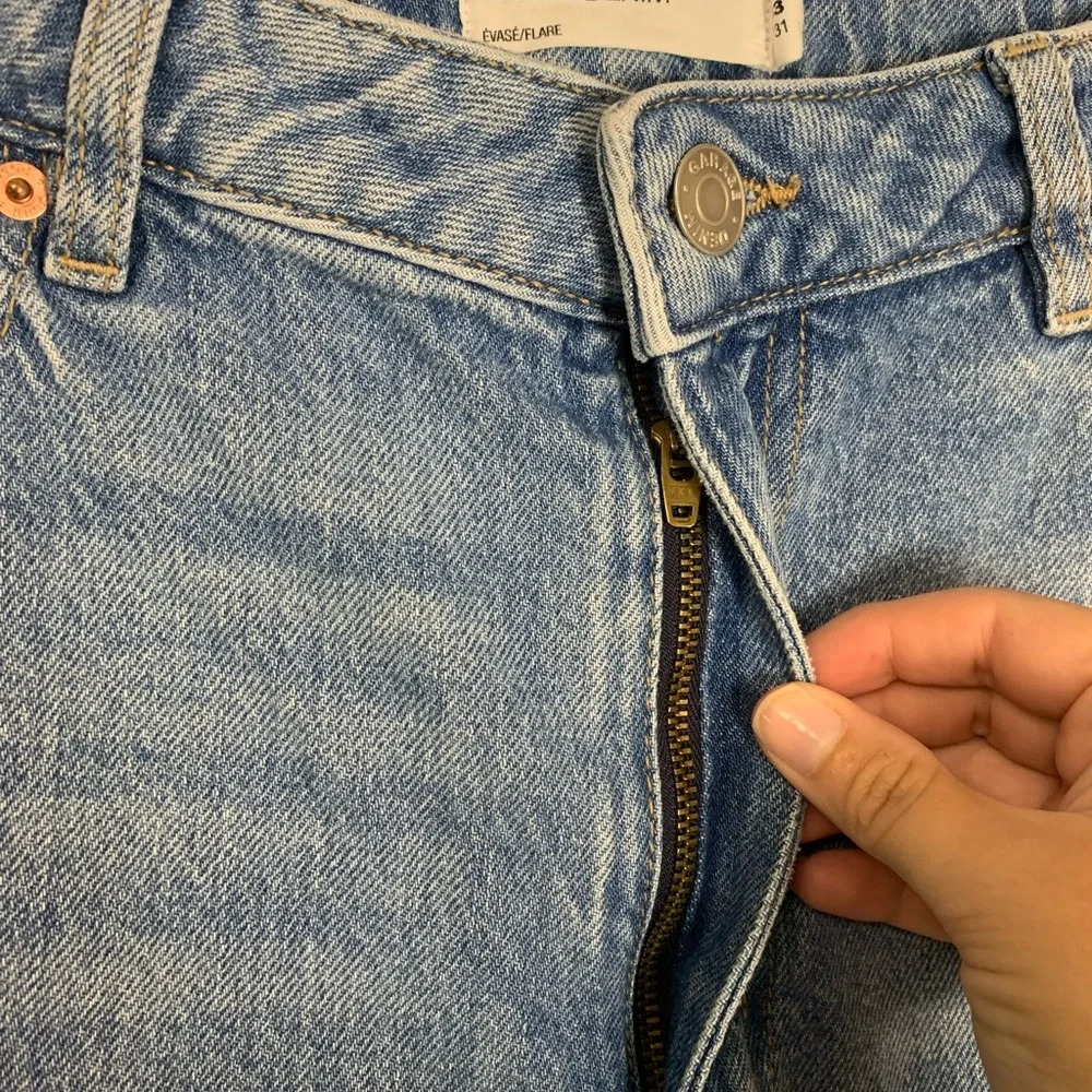 GARAGE Denim FLARE JEANS SIZE 13  ( W31) Casual Back To School - Picture 4 of 8